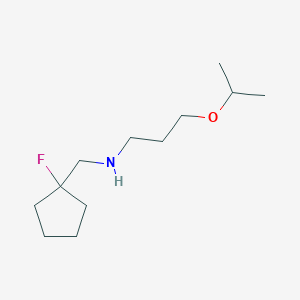[(1-Fluorocyclopentyl)methyl][3-(propan-2-yloxy)propyl]amine