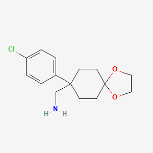 (8-(4-Chlorophenyl)-1,4-dioxaspiro[4.5]decan-8-YL)methanamine