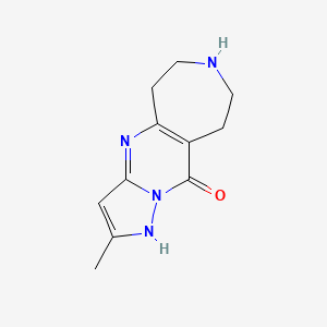 5-Methyl-2,6,7,12-tetrazatricyclo[7.5.0.03,7]tetradeca-1(9),2,4-trien-8-one