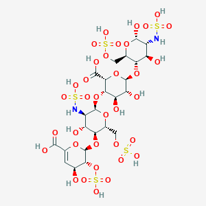 molecular formula C24H38N2O35S5 B1485860 Heparin-derived tetrasaccharide CAS No. 61844-85-7