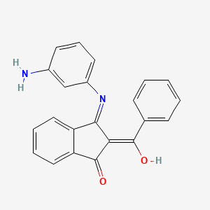 3-[(3-aminophenyl)amino]-2-benzoyl-1H-inden-1-one