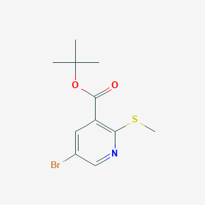 molecular formula C11H14BrNO2S B1485861 5-Bromo-2-methylsulfanyl-nicotinic acid tert-butyl ester CAS No. 2206265-58-7