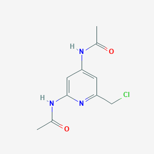 N-[2-(Acetylamino)-6-(chloromethyl)pyridin-4-YL]acetamide