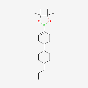 4,4,5,5-Tetramethyl-2-[4-(4-propylcyclohexyl)cyclohexen-1-yl]-1,3,2-dioxaborolane