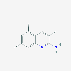 3-Ethyl-5,7-dimethylquinolin-2-amine