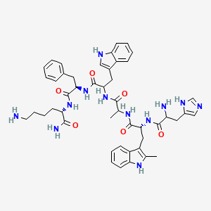 molecular formula C47H58N12O6 B1485867 Hexarelin acetate CAS No. 208251-52-9