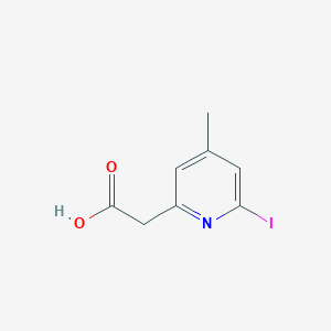 (6-Iodo-4-methylpyridin-2-YL)acetic acid