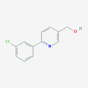 molecular formula C12H10ClNO B14858683 (6-(3-Chlorophenyl)pyridin-3-yl)methanol 