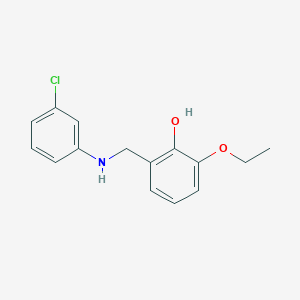 2-{[(3-Chlorophenyl)amino]methyl}-6-ethoxyphenol