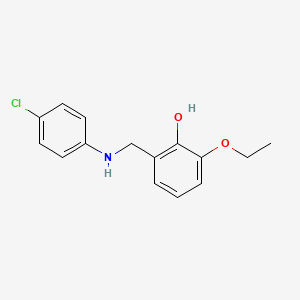 2-(((4-Chlorophenyl)amino)methyl)-6-ethoxyphenol