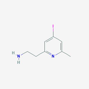 2-(4-Iodo-6-methylpyridin-2-YL)ethanamine