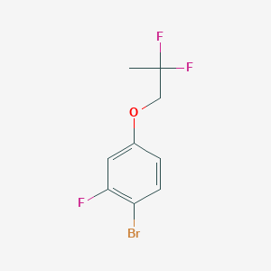 molecular formula C9H8BrF3O B1485873 1-Bromo-4-(2,2-difluoropropoxy)-2-fluoro-benzene CAS No. 2150821-68-2