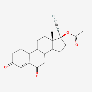 [(13S,17R)-17-ethynyl-13-methyl-3,6-dioxo-2,7,8,9,10,11,12,14,15,16-decahydro-1H-cyclopenta[a]phenanthren-17-yl] acetate