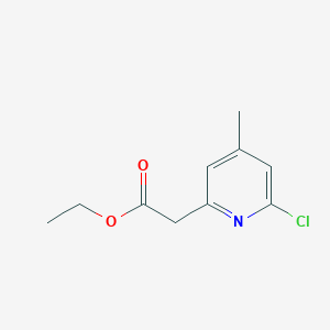 Ethyl 2-(6-chloro-4-methylpyridin-2-YL)acetate