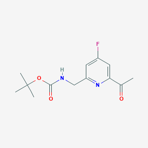 Tert-butyl (6-acetyl-4-fluoropyridin-2-YL)methylcarbamate