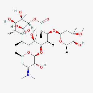 (3R,4S,5S,6R,7R,9R,11R,12R,13S,14R)-6-(((2S,3R,4S,6R)-4-(Dimethylamino)-3-hydroxy-6-methyltetrahydro-2H-pyran-2-yl)oxy)-12,13-dihydroxy-4-(((2R,4R,5S,6S)-5-hydroxy-4-methoxy-4,6-dimethyltetrahydro-2H-pyran-2-yl)oxy)-14-((R)-1-hydroxyethyl)-7-methoxy-3,5,7,9,11,13-hexamethyloxacyclotetradecane-2,10-dione