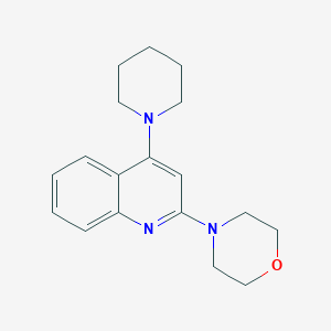 4-(4-(Piperidin-1-yl)quinolin-2-yl)morpholine