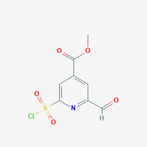 Methyl 2-(chlorosulfonyl)-6-formylisonicotinate