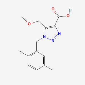 1-(2,5-dimethylbenzyl)-5-(methoxymethyl)-1H-1,2,3-triazole-4-carboxylic acid