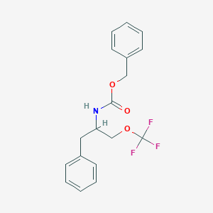 (1-Benzyl-2-trifluoromethoxy-ethyl)-carbamic acid benzyl ester