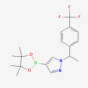 1-(1-(4-Trifluoromethylphenyl)ethyl)-4-(4,4,5,5-tetramethyl-1,3,2-dioxaborolan-2-yl)-1H-pyrazole