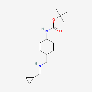 molecular formula C16H30N2O2 B1485885 反式-{4-[(环丙基甲基氨基)-甲基]-环己基}-氨基甲酸叔丁酯 CAS No. 2203194-87-8