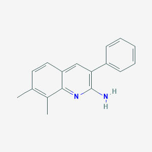 2-Amino-7,8-dimethyl-3-phenylquinoline