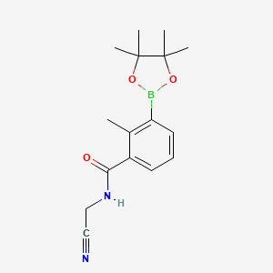 N-(Cyanomethyl)-2-methyl-3-(4,4,5,5-tetramethyl-1,3,2-dioxaborolan-2-yl)benzamide