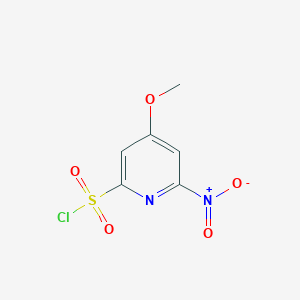 4-Methoxy-6-nitropyridine-2-sulfonyl chloride