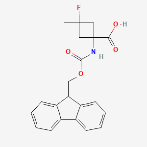 1-(9H-fluoren-9-ylmethoxycarbonylamino)-3-fluoro-3-methyl-cyclobutanecarboxylic acid