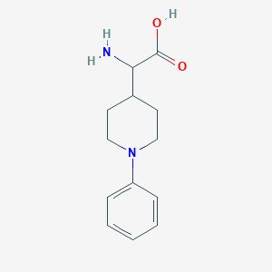 2-Amino-2-(1-phenylpiperidin-4-YL)acetic acid