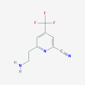 6-(2-Aminoethyl)-4-(trifluoromethyl)pyridine-2-carbonitrile