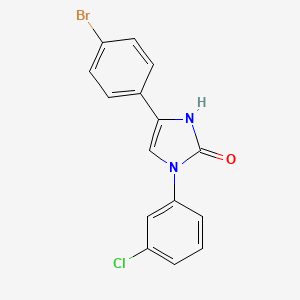 4-(4-bromophenyl)-1-(3-chlorophenyl)-1,3-dihydro-2H-imidazol-2-one