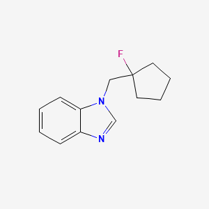 molecular formula C13H15FN2 B1485893 1-[(1-氟代环戊基)甲基]-1H-1,3-苯并二唑 CAS No. 2098050-89-4