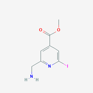 Methyl 2-(aminomethyl)-6-iodoisonicotinate