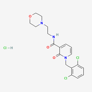 1-[(2,6-dichlorophenyl)methyl]-N-[2-(morpholin-4-yl)ethyl]-2-oxo-1,2-dihydropyridine-3-carboxamide hydrochloride