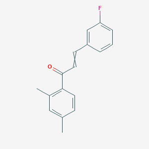 1-(2,4-Dimethylphenyl)-3-(3-fluorophenyl)prop-2-en-1-one