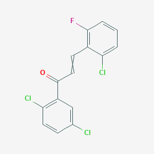 (E)-3-(2-chloro-6-fluoro-phenyl)-1-(2,5-dichlorophenyl)prop-2-en-1-one