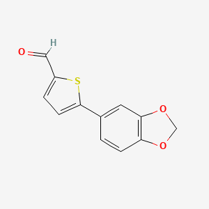 5-(Benzo[D][1,3]dioxol-5-YL)thiophene-2-carbaldehyde