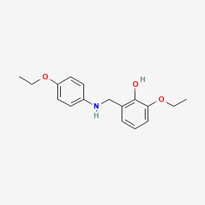 2-Ethoxy-6-{[(4-ethoxyphenyl)amino]methyl}phenol