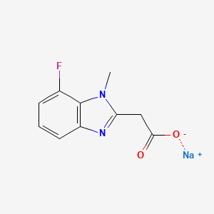 sodium 2-(7-fluoro-1-methyl-1H-1,3-benzodiazol-2-yl)acetate