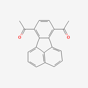 molecular formula C20H14O2 B14859016 7,10-Diacetylfluoranthene 