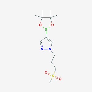 molecular formula C13H23BN2O4S B1485904 1-(3-甲磺酰基丙基)-4-(4,4,5,5-四甲基-[1,3,2]二氧杂硼环-2-基)-1H-吡唑 CAS No. 2246813-28-3