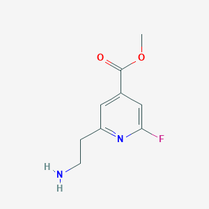 Methyl 2-(2-aminoethyl)-6-fluoroisonicotinate