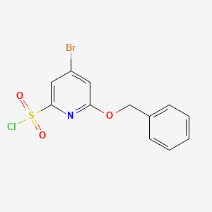 6-(Benzyloxy)-4-bromopyridine-2-sulfonyl chloride