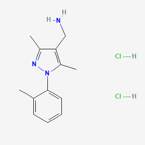 1-[3,5-Dimethyl-1-(2-methylphenyl)-1h-pyrazol-4-yl]methanamine dihydrochloride