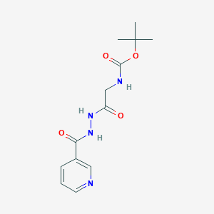 tert-Butyl 2-oxo-2-[2-(3-pyridinylcarbonyl)hydrazino]ethylcarbamate