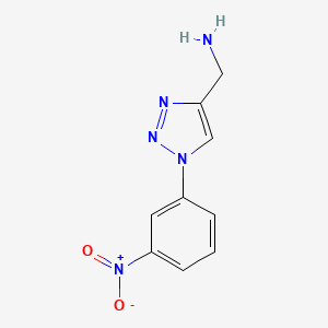 (1-(3-Nitrophenyl)-1H-1,2,3-triazol-4-YL)methanamine