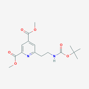 Dimethyl 6-(2-((tert-butoxycarbonyl)amino)ethyl)pyridine-2,4-dicarboxylate