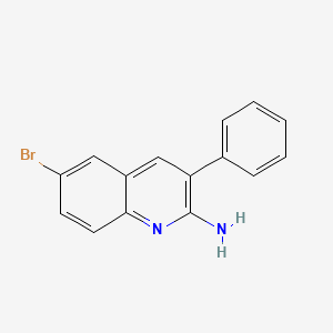 2-Amino-6-bromo-3-phenylquinoline